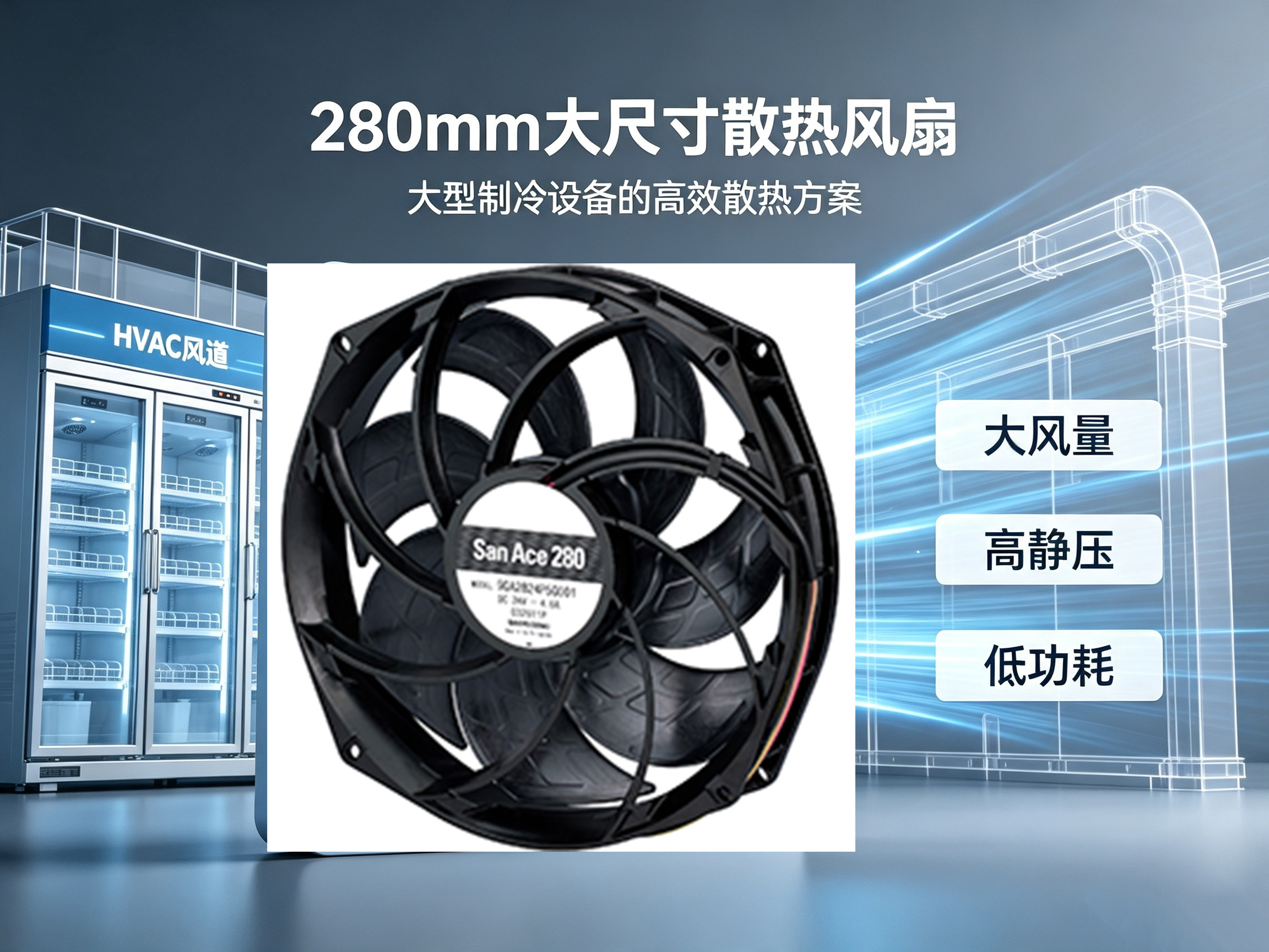 日本山洋San Ace 280×50mm散热风扇｜健策电子代理工业散热解决方案01